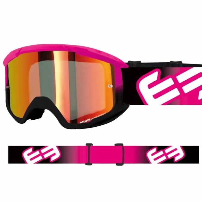 Maschera Ethen 06 Evolution Nero Fuxia Lente Rossa