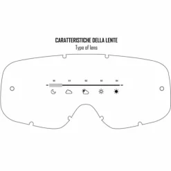 Maschera Ethen MX65 Bambino Nero Multicolor