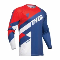 Sector Jersey Bianco Blu Rosso