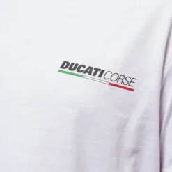 T-shirt Ducati Respect for Bikers bianco nero