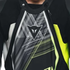 Tuta Audax D-zip Prof Estiva Nero Bianco Giallo
