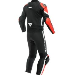 Tuta Avro 4 Div Nero Rosso Fluo Bianco