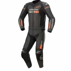 Tuta Gp Force Chaser Div Nero Rosso Fluo