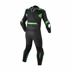 Tuta in Pelle Macna Armadyl divisibile nero verde