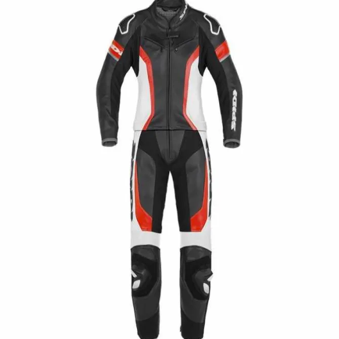 Tuta Laser Touring Lady Nero Rosso