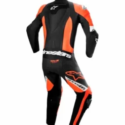 Tuta Missile V2 Ward Prof. Nero Rosso Fluo